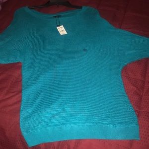 Teal express lightweight sweater